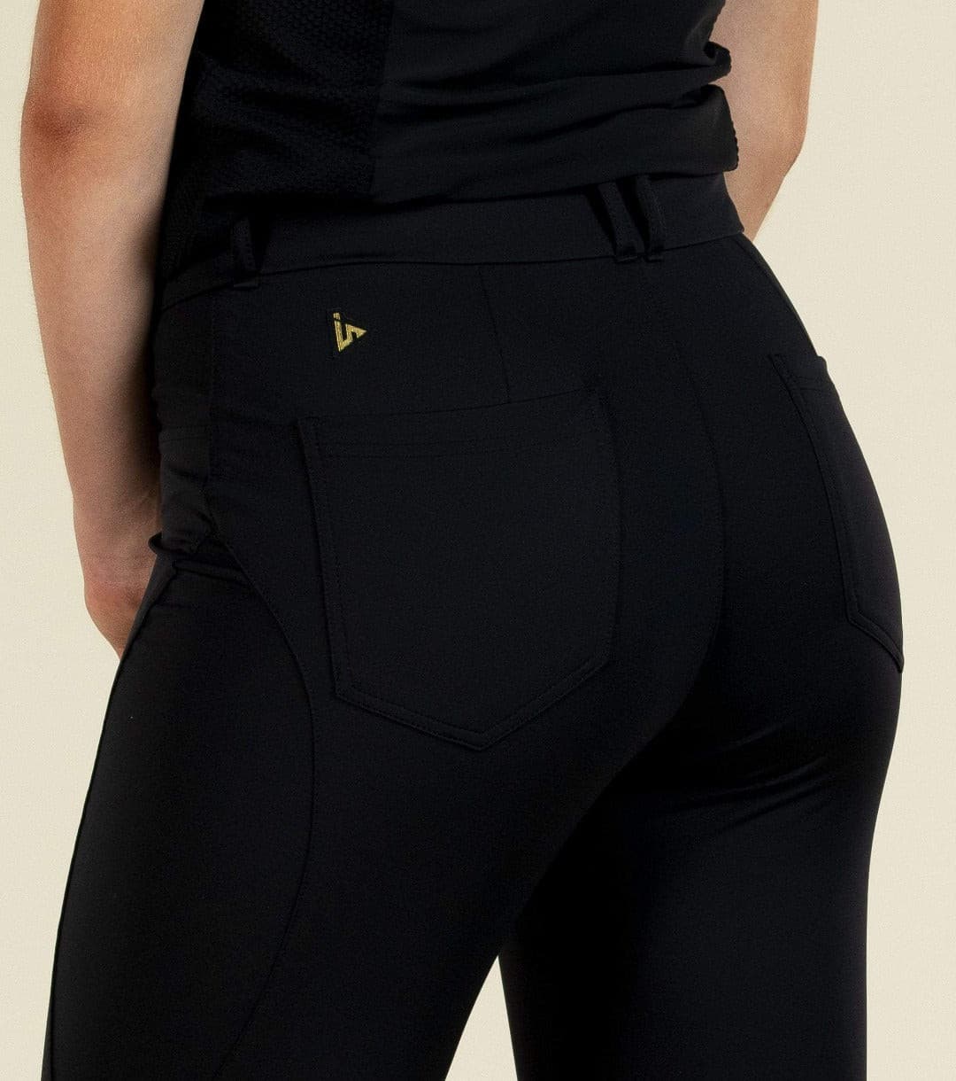 Ladies golf pants stretch high waisted black by woman for womens